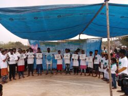 Street Play by children on Save Water in Gandhania haat